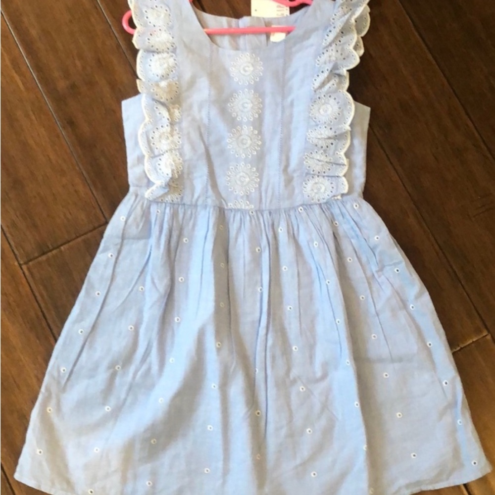 GAP Light Blue Eyelet Kids Dress